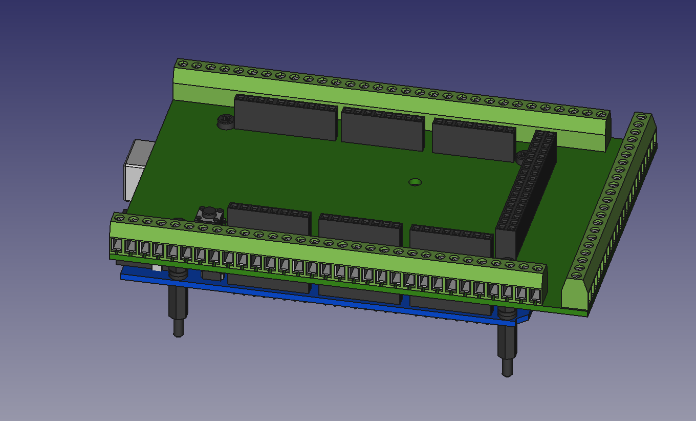 Arduino Mega 2560 螺丝端子扩展板